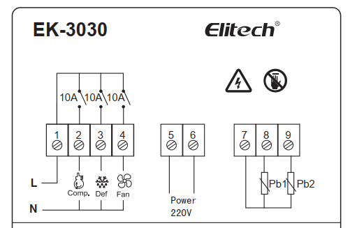 Bộ điều khiển nhiệt độ EK 3030